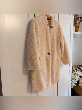 Zara Teddy coat cream